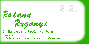 roland raganyi business card